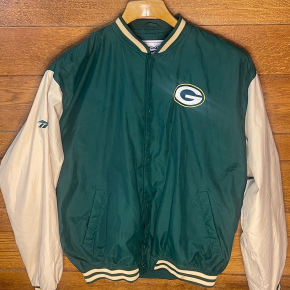 NFL Reebok Green Bay Packers Vintage varsity style Jacket
